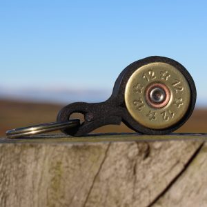 Shotgun Cartridge Key Ring – Black