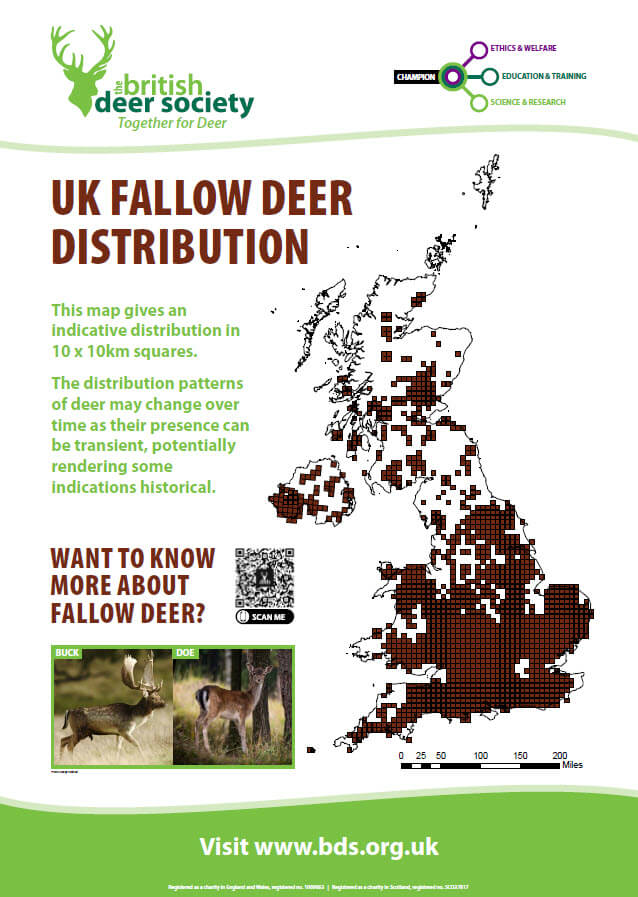 Deer Distribution Map Fallow Deer 2023